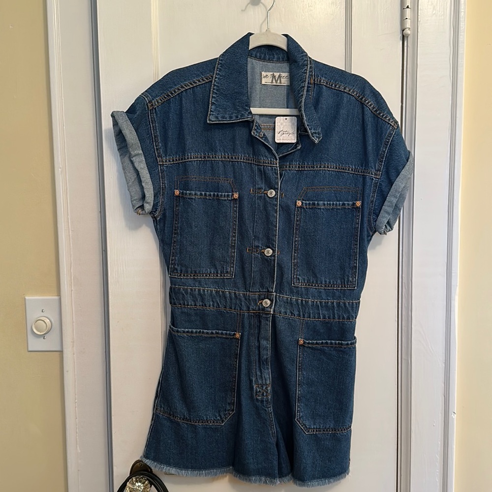 Denim Romper